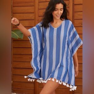 Cabana life Fisher Island Embroidered Cover Up